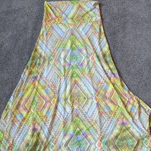 Lularoe Maxi Colorful Geometric Pattern Skirt Size Small